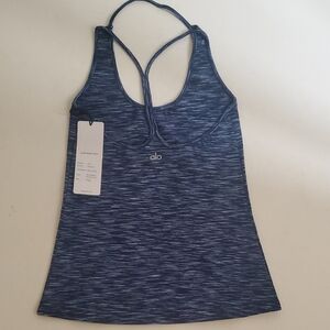 Alo Yoga Strappy Blue Tank Top